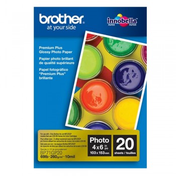 Brother BP71GP20 - 4 x 6 4R Glossy Photo Paper 20 sheets (Item No:GV160826108003) EOL-10/10/2016