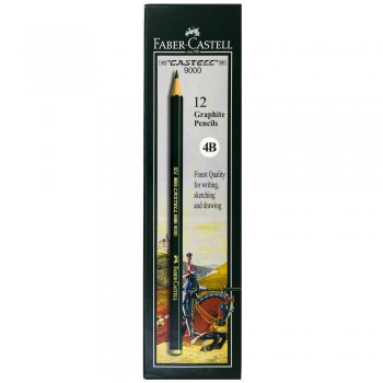 Faber Castell Graphite Pencil Castell 9000 4B (12 pcs)