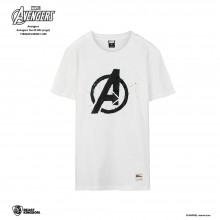 Avengers: Avengers Tee Logo - White, M