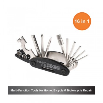 16-in-1 Multi-Function Tools for Home, Bicycle & Motorcycle Repair