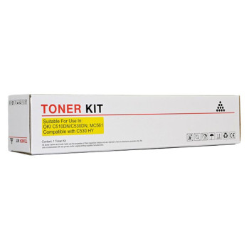 OKI C510/530 YELLOW TONER 5K 44469725 ( ITEM NO : OKI C510 YE )